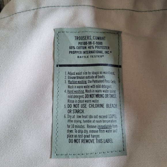 Propper Combat Pants Tiger Stripe Camouflage Small Regular Tactical - Picture 6 of 7